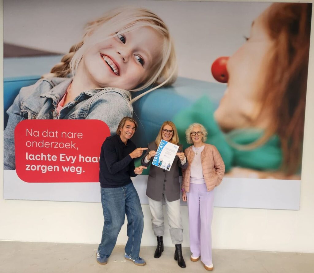 CliniClowns Nederland present proudly their renewed Quality Label Certificate